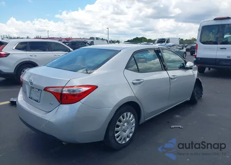 2014 Toyota Corolla Le z USA, uszkodzony, nr VIN 5YFBURHE1EP134675